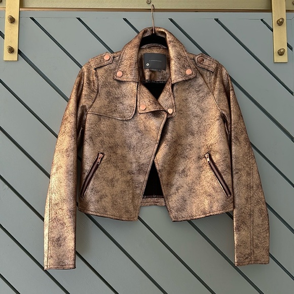 Anthropologie Bronze Rose Gold Jacket - Picture 4 of 6